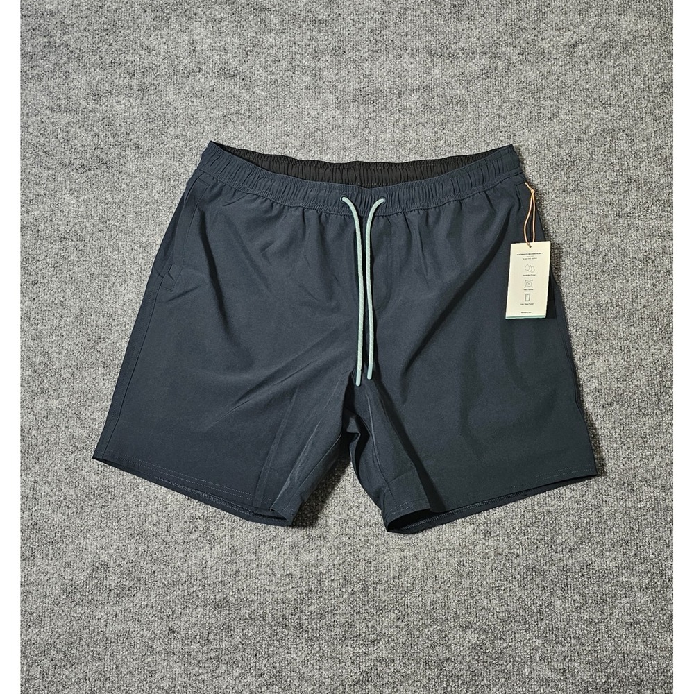 Wellen Performance Lined Swim Trunks Shorts Size Large 7" Inseam  Blue Pockets